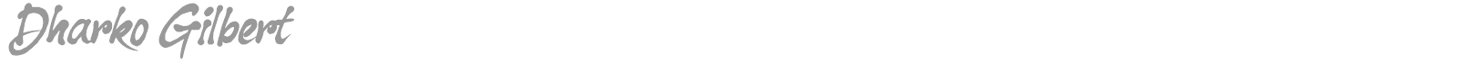 Dharko Gilbert font preview